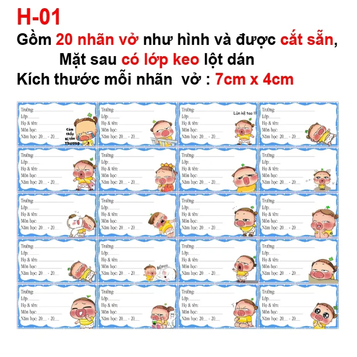 Nhãn vở Meme Bựa - Nhãn dán Meme Bựa( Combo 60 nhãn vở) | Shopee Việt Nam