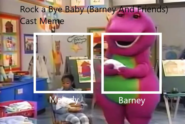 Rock a Bye Baby (Barney And Friends) Cast Meme by julinhafidelis on  DeviantArt