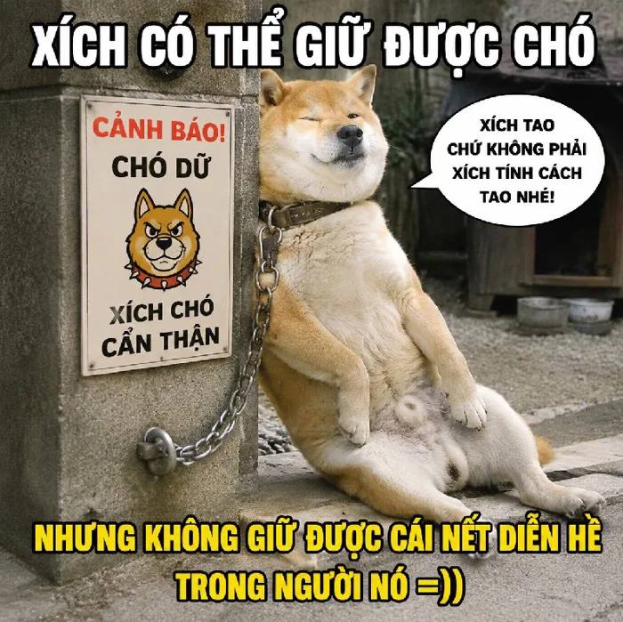 145+ Meme Xích Chó bựa hết nấc cười nín không nổi