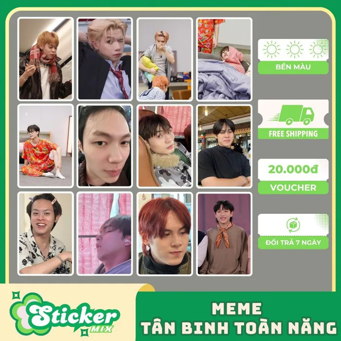 Bộ 70 hình dán meme Tân Binh Toàn Năng uprize chống nước cắt rời có keo dán  trang trí sổ tay, vali,...s522 | Shopee Việt Nam
