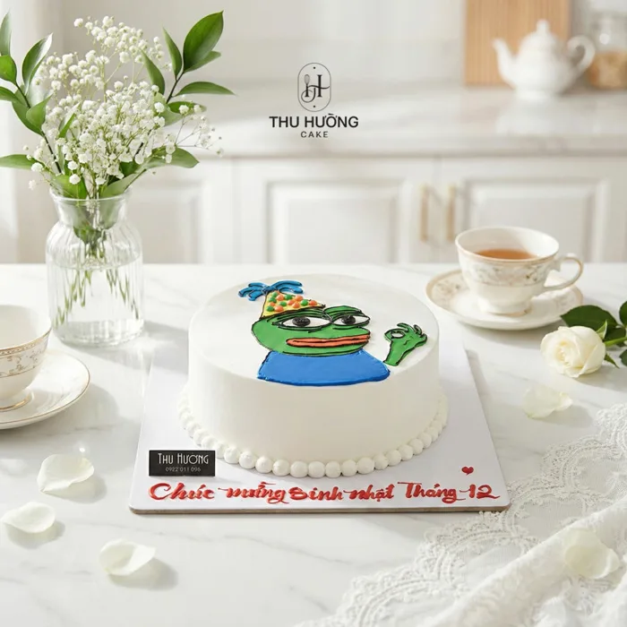 Bánh sinh nhật vẽ hình meme