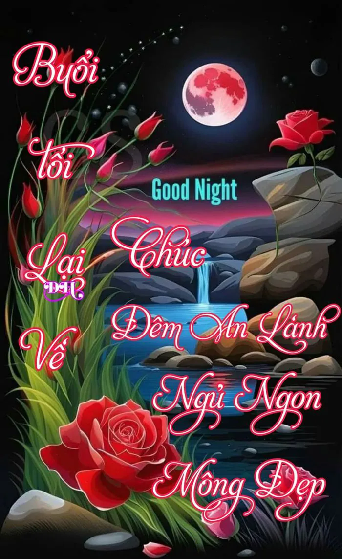 Good Night Poster | Chuc buoi toi ngu ngon, Meme ngu, Lời chúc ngủ ngon