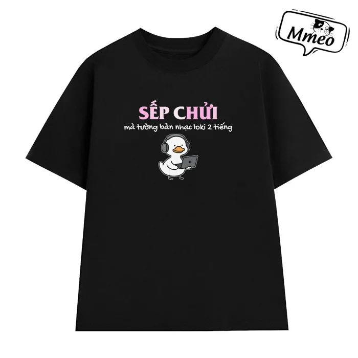 Áo Thun Hài Hước Sếp Chửi, Câu Nói Text Meme Văn Phòng Công Sở, Form Rộng  Nam Nữ, In Theo Yêu Cầu | Shopee Việt Nam