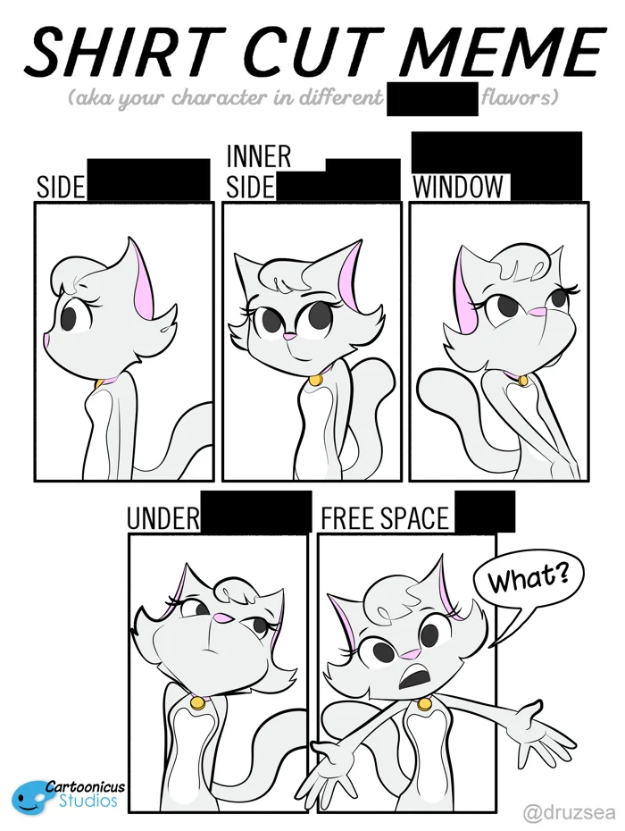 Kitty - Shirt Cut Meme — Weasyl