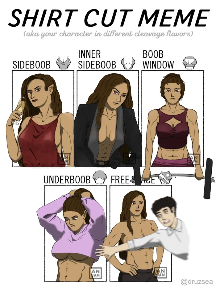 ArtStation - Shirt Cut Meme