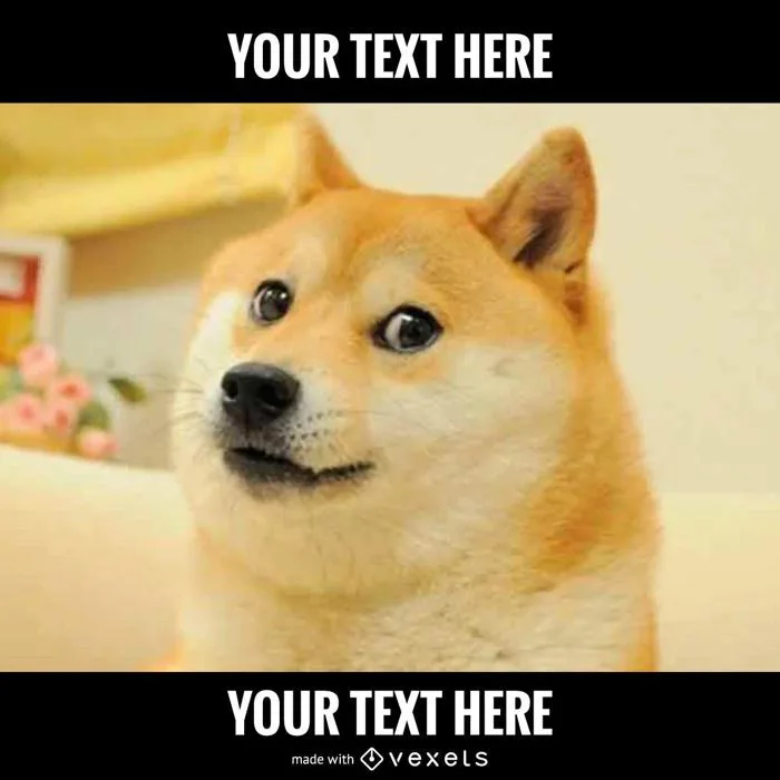 Dog Meme Generator Vector Download