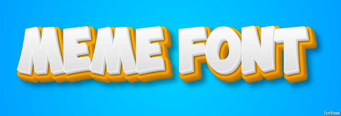 Meme Font Text Effect and Logo Design Font