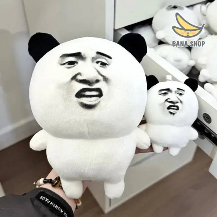 Gấu bông với khuôn mặt meme gấu trúc. Gấu trúc Weibo Biaoqingbao siêu dễ  thương. | Shopee Việt Nam