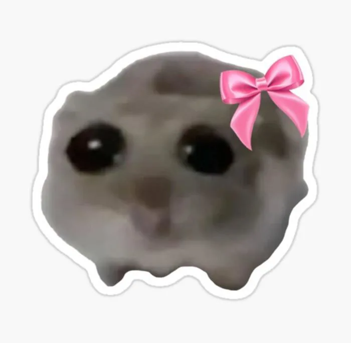 Tạo lại meme con chuột hamster buồn 😂🐹 : r/crochet