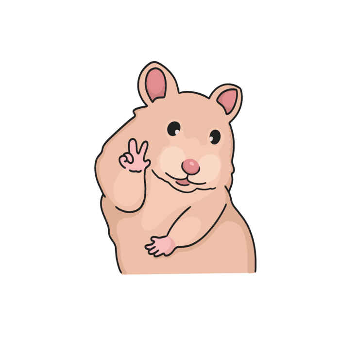 Cute Hamster Meme Transparent Background Illustration 45648580 PNG