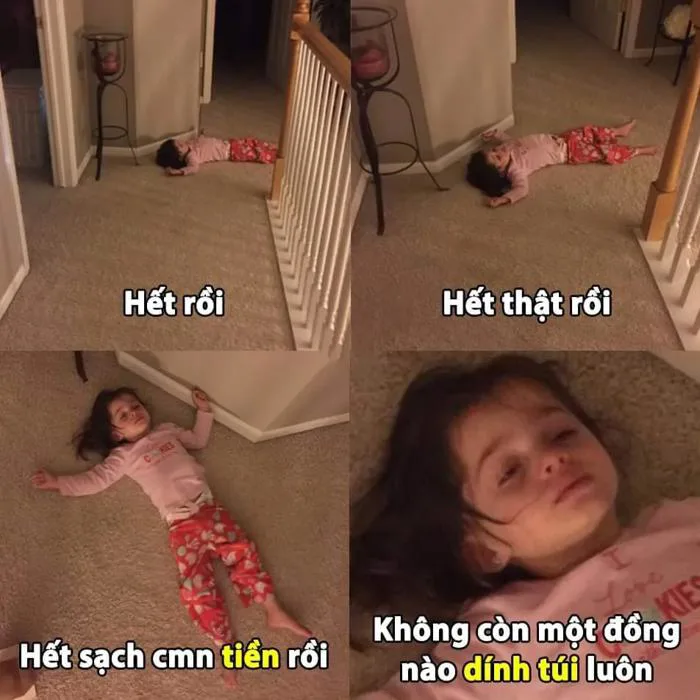 Tổng hợp meme nghèo, meme hết tiền hài hước, vui nhộn