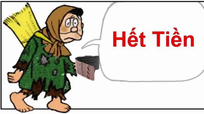 Tổng hợp 999 hình ảnh hết tiền tiêu hài hước nhất