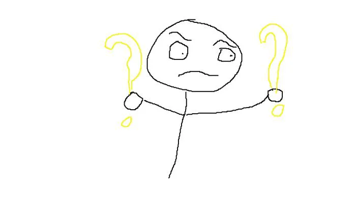 Ảnh chế Stick Figure cầm dấu chấm hỏi : r/HelpMeFind