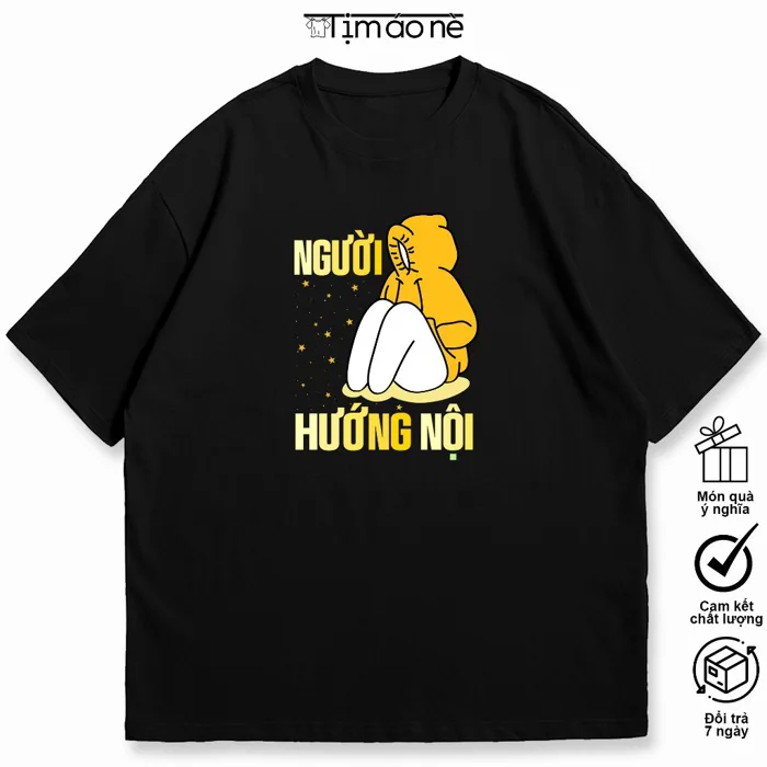 Áo Thun Người Hướng Nội Tính Cách In Chữ Độc Đáo Meme.100% Form Oversize,  Cho Nam Nữ | Shopee Việt Nam