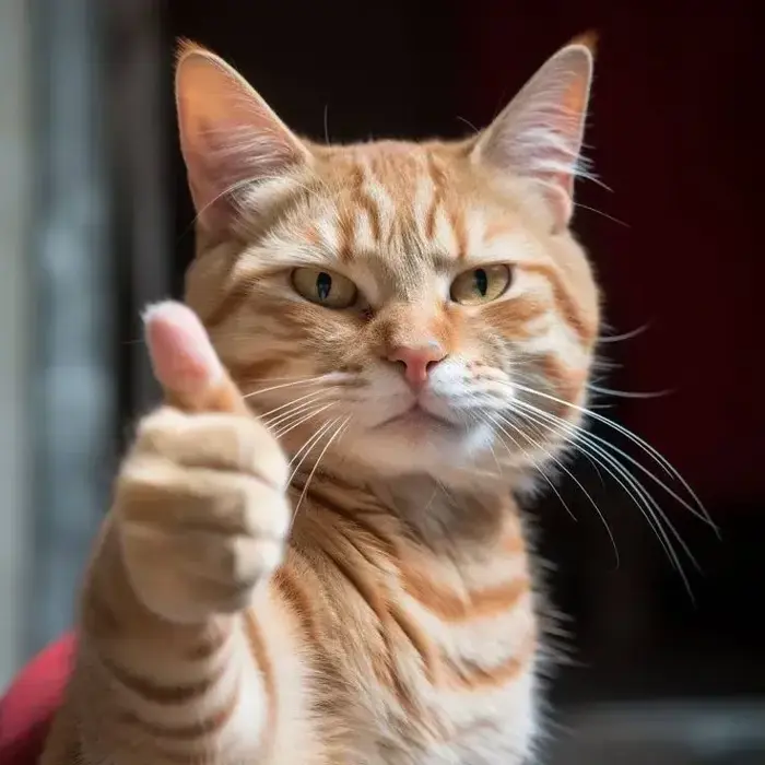 Full bộ ảnh 49 Meme Mèo Like, Giơ Tay Ra Hiệu Oke rất cute, dễ thương, vui  nhộn