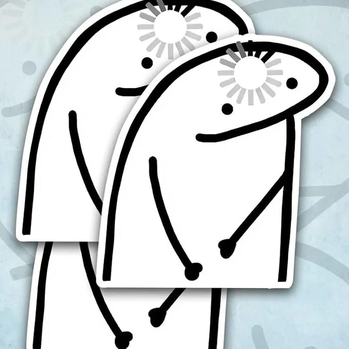 3Pcs) Brain Processing Meme Funny Loading Sticker 3