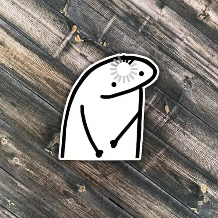 sticker meme sticker funny sticker brain sticker loading - Temu