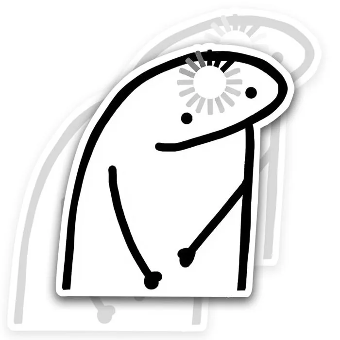 (3Pcs) Brain Processing Meme Funny Loading Sticker 3