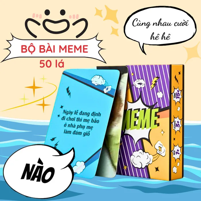 Bộ bài meme 1 quẩy lên nào bạn êi 50 lá game cho nhóm bạn boardgame tiệc  tùng cười vui | Shopee Việt Nam