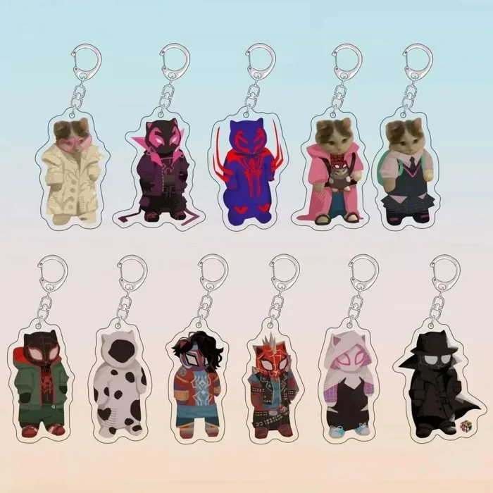 Móc khóa Meme Mèo Người Nhện Spider-Man Mica Acrylic Dễ Thương Hài Hước Phụ  Kiện Treo Balo Quà Tặng Học Sinh | Shopee Việt Nam