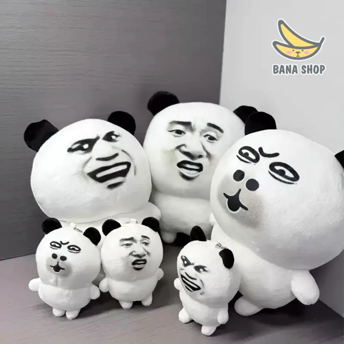 Gấu bông mặt meme Panda Gấu trúc Weibo Biaoqingbao siêu bựa Gấu bông mặt meme Panda Gấu trúc Weibo Biaoqingbao siêu bựa