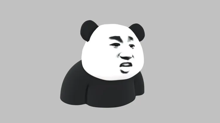 Panda head meme - Download Free 3D model by Asashino [7267454] - Sketchfab