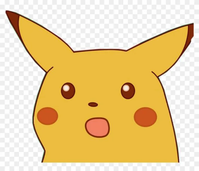 Memes Para Stickers Png | Surprised Pikachu Meme Png | Sticker chart  printable, Pikachu tattoo, Pikachu