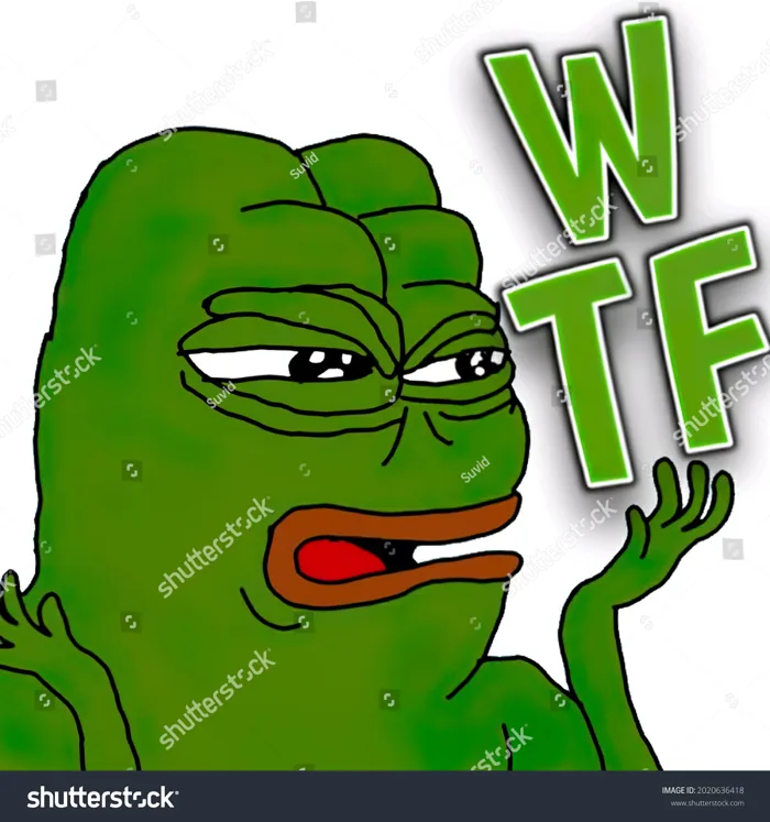 Pepe Wtf Meme Png Sticker Image: Hình minh họa có sẵn 2020636418 |  Shutterstock