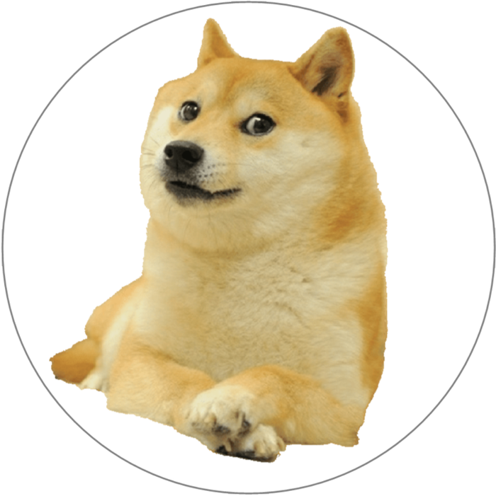 Shiba Inu - Circle Sticker Decal 3