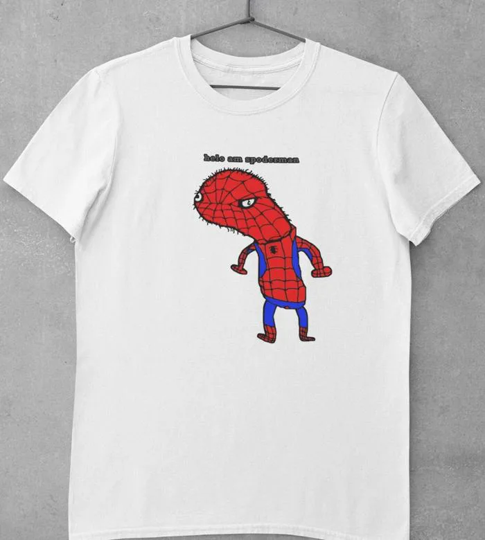 Spoderman Spiderman Meme T Shirt - Etsy UK