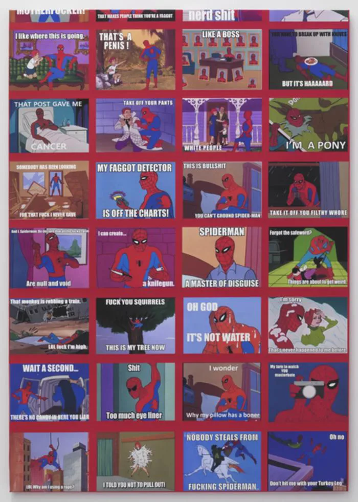 Spiderman Meme Painting (2014) by Mark Flood | Artsy