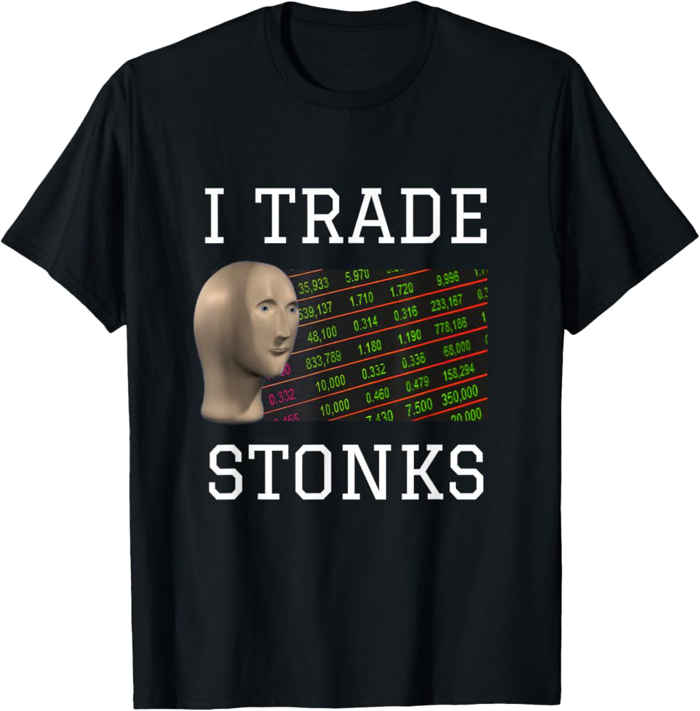 Amazon.com: Stonks Meme Man Stock Market Funny Viral Internet T-Shirt :  Clothing, Shoes & Jewelry