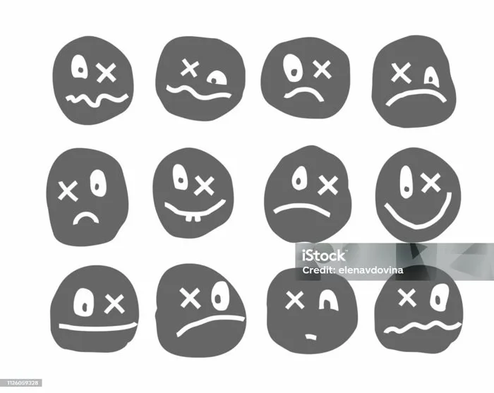 Meme Cảm Xúc Biểu Tượng Vector Tròn Xám Với Một Cây Thánh Giá Hình minh họa  Sẵn có - Tải xuống Hình ảnh Ngay bây giờ - iStock