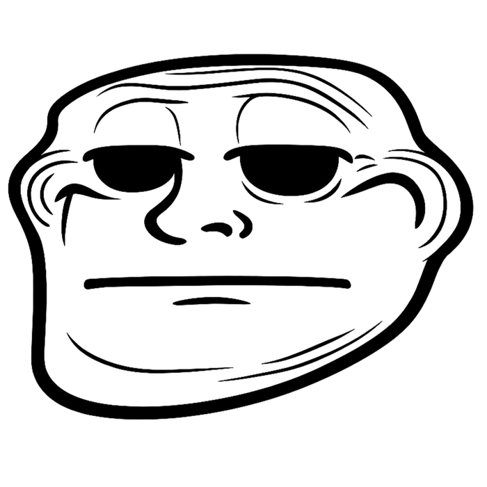 Deadpan Troll Face PNG Free Download | 50+ Meme PNG
