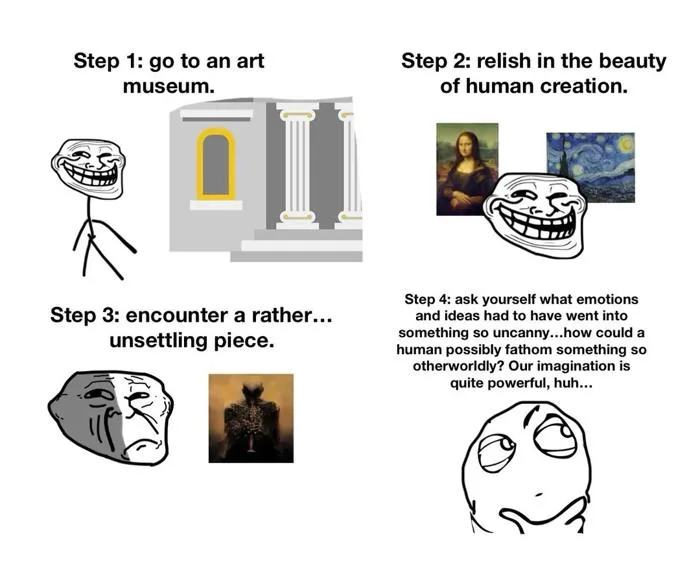 A philosophy troll face meme for y'all. : r/distressingmemes