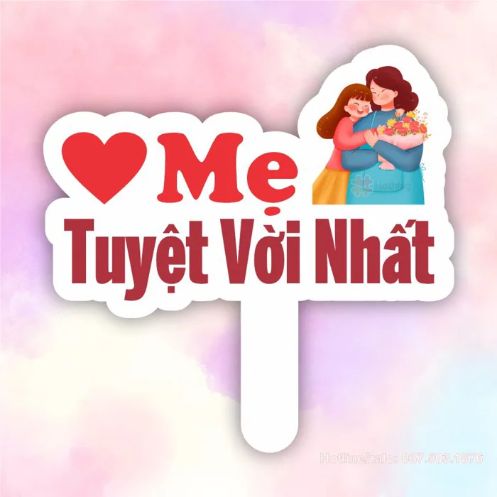 Hashtag mẹ tuyệt vời nhất (có nhiều mẫu) - Hashtag Cầm Tay
