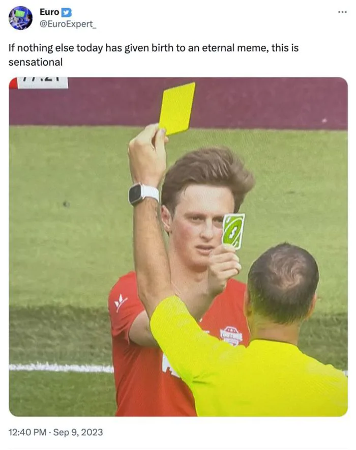 Eternal Meme Image | Max Fosh Pulls Uno Reverse Card On Referee