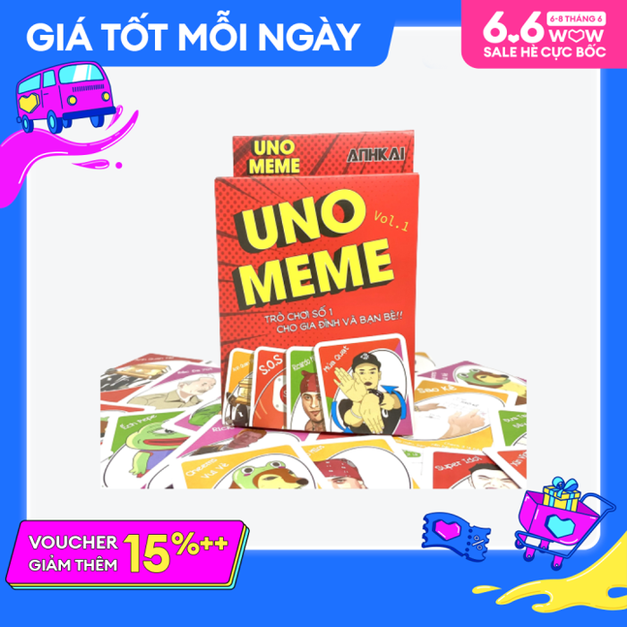 Bài Uno Meme 112 lá | Lazada Việt Nam
