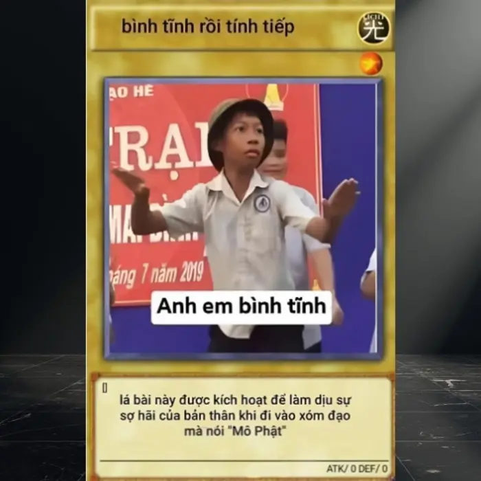 Tổng hợp ảnh meme lá bài bá đạo được chia sẻ nhiều