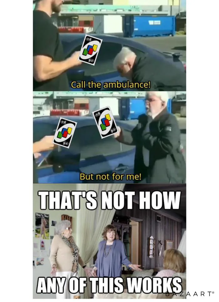 For the one person who really knows the rules to Uno. : r/memes