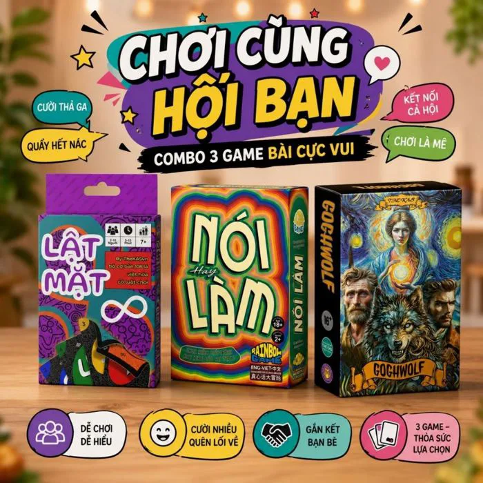 Bộ Bài MEME 100 Lá Tiếng Việt Và Hình Ảnh, Ver Quẩy Lên - Bạn Êi, Boardgame  Vui Vẻ Giải Trí Cùng Bạn Bè