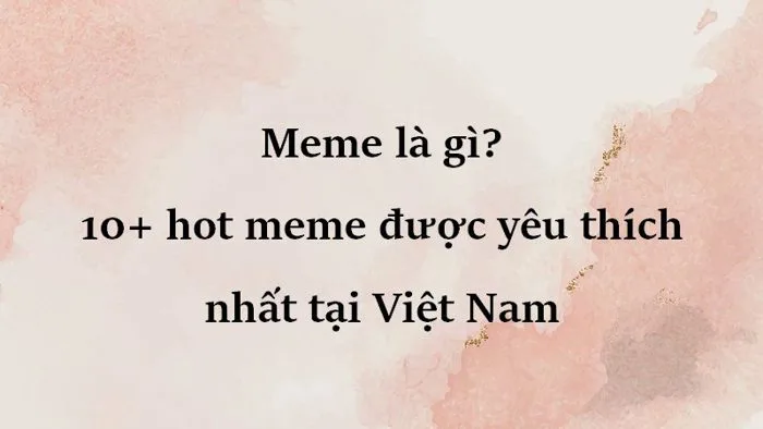 Meme: 999+ Những hình ảnh meme hay, hài hước nhất VN