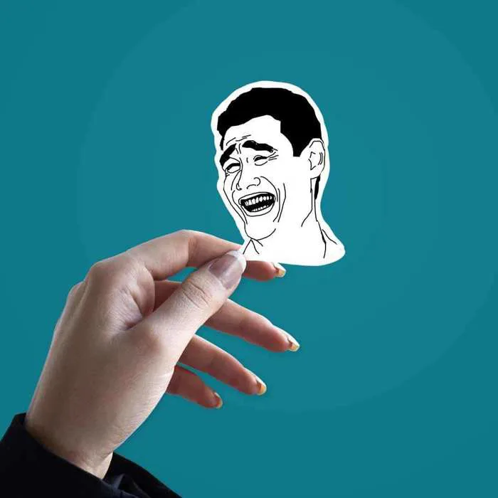 Buy Yao Ming Meme Face sticker Online | Stickers | STICK IT UP