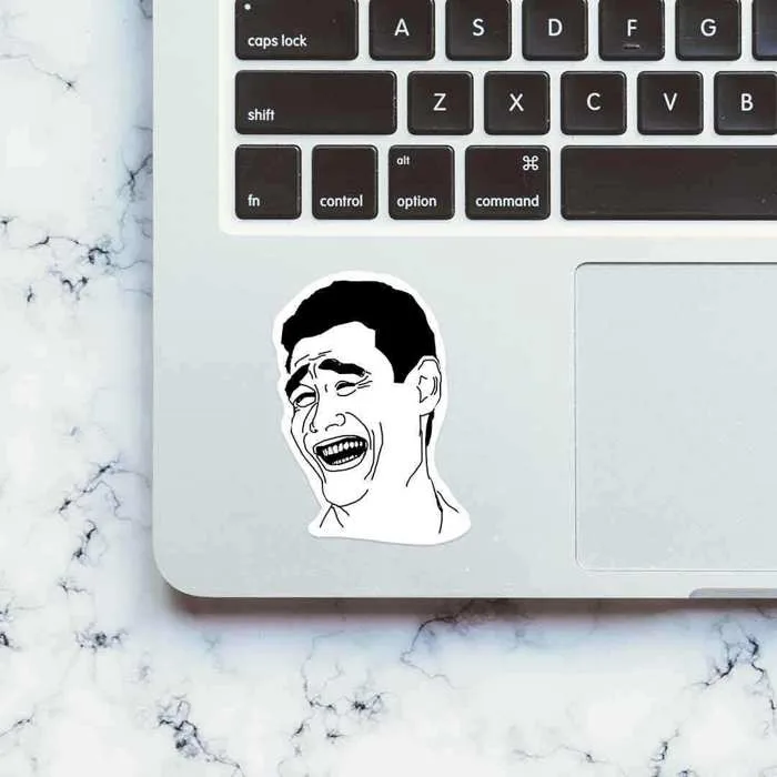 Buy Yao Ming Meme Face sticker Online | Stickers | STICK IT UP
