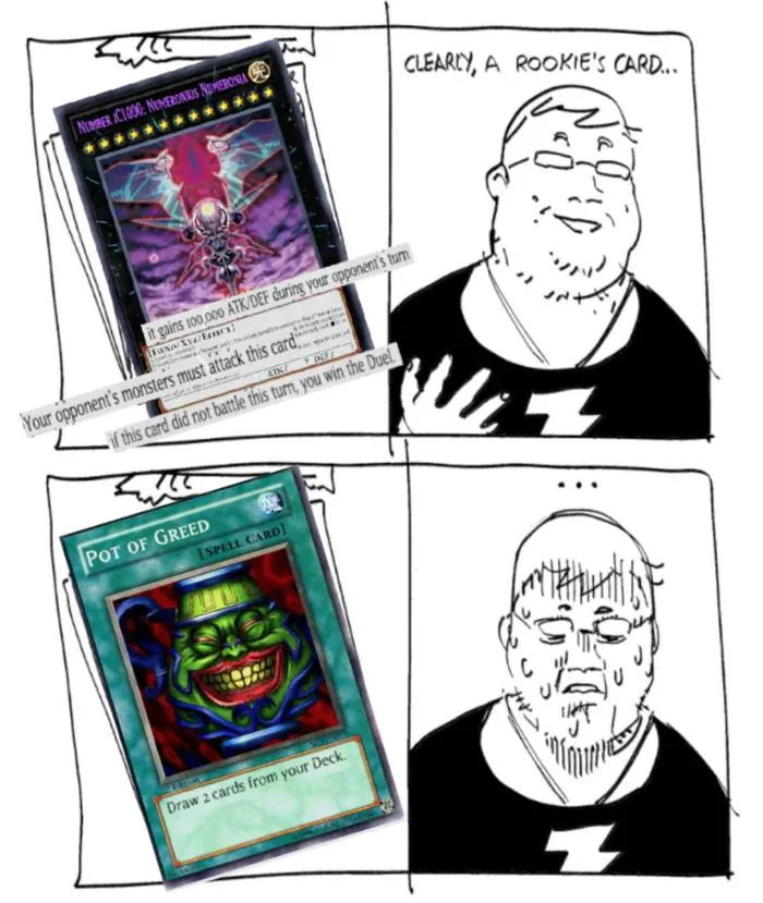 The Yugioh version of that meme going around in TCG communities :  r/masterduel