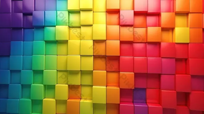Tải miễn phí Mô Hình Cầu Vồng Nền Tường Gạch Nghệ Thuật Vuông Với Màu Sắc  Lgbt Cổ điển được Hiển Thị 3d Nền | JPG chuyên nghiệp - Pikbest