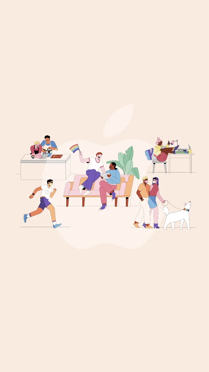 Cách tải hình nền iPhone chất lượng cao của Apple Pride 2020
