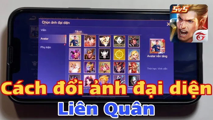 Cách đổi ảnh đại diện Liên Quân