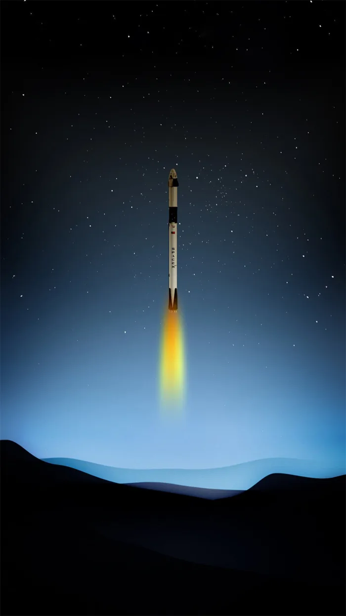 Mời tải hình nền iPhone kỷ niệm sự kiện SpaceX đưa con người ra vũ trụ