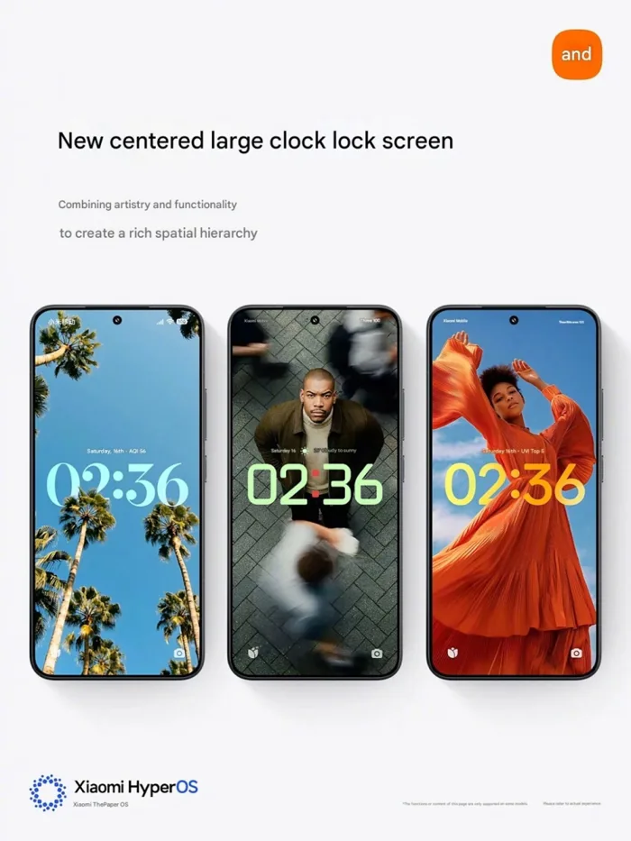 Màn hình khóa Xiaomi HyperOS 3 